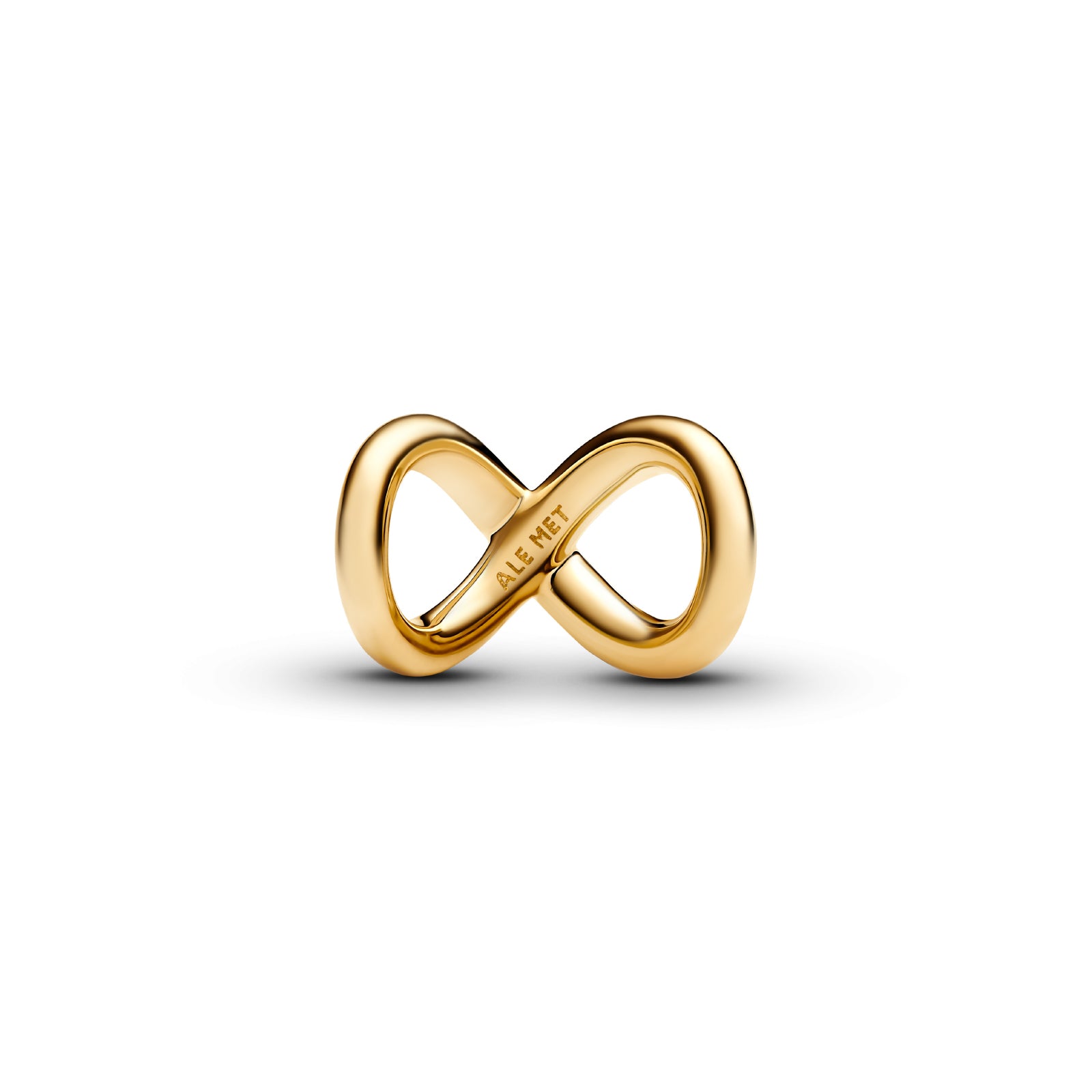 Charm passante Pandora Moments a infinito in argento dorato MISURA UNICA