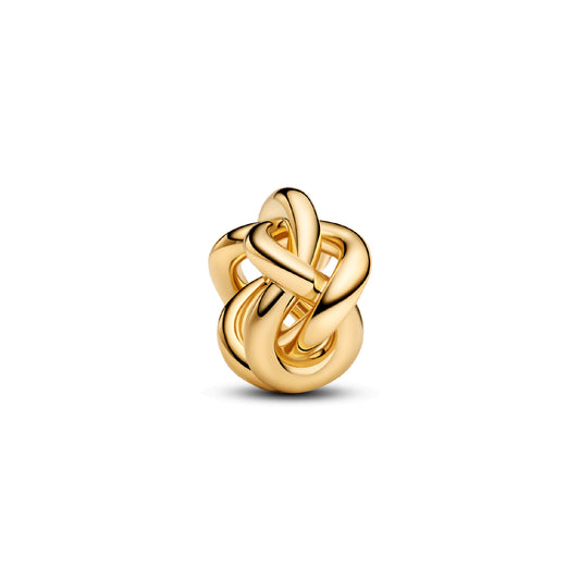 Charm Pandora in argento dorato a forma di nodo infinito MISURA UNICA