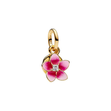 Charm Pandora Disney in lega metallica oro e rosa fiore MISURA UNICA