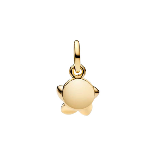 Charm Pandora Disney in lega metallica oro e rosa fiore MISURA UNICA