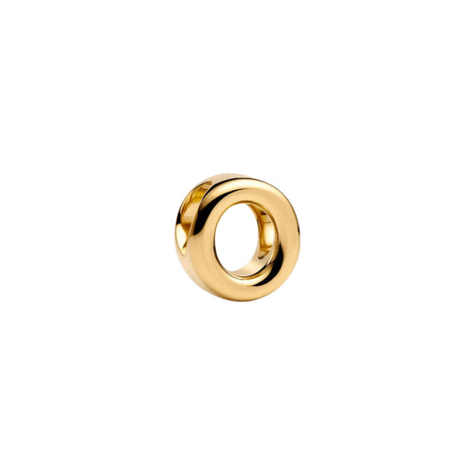 Charm Pandora in argento lettera O piccola placcata oro 14k MISURA UNICA