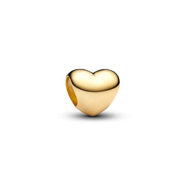 Charm cuore piccolo Pandora da incidere in argento dorato MISURA UNICA