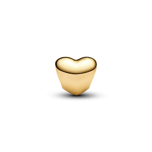 Charm cuore piccolo Pandora da incidere in argento dorato MISURA UNICA
