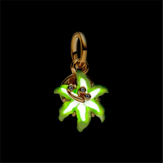 Charm Pandora in argento dorato Disney Rapunzel fiore magico MISURA UNICA