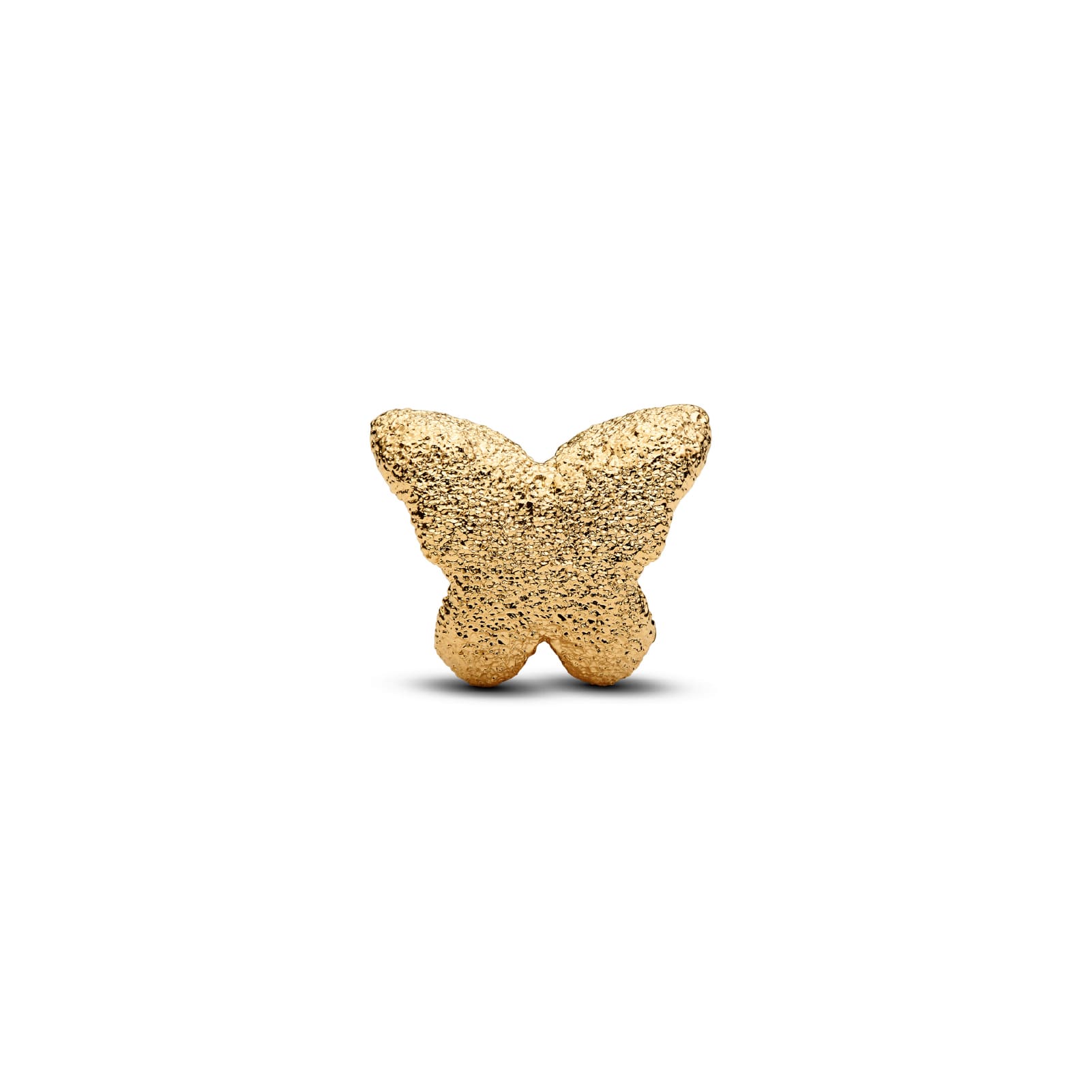 Mini Charm Pandora diamantato farfalla in argento dorato MISURA UNICA