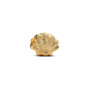 Mini Charm Pandora conchiglia effetto diamantato argento oro MISURA UNICA