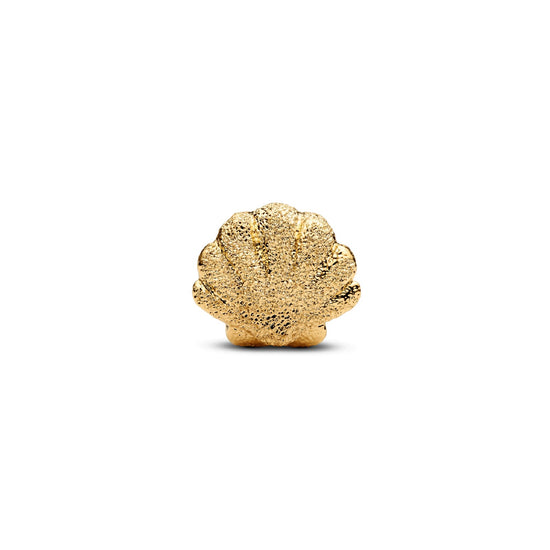 Mini Charm Pandora conchiglia effetto diamantato argento oro MISURA UNICA
