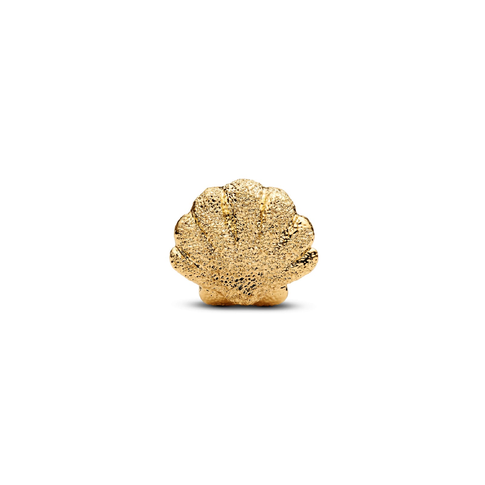 Mini Charm Pandora conchiglia effetto diamantato argento oro MISURA UNICA