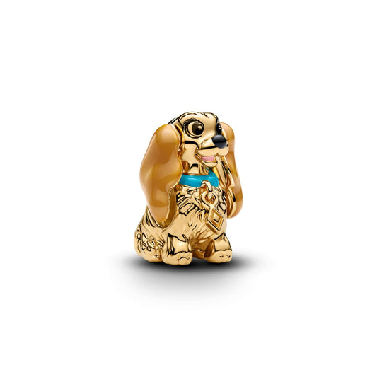 Charm Pandora Disney Lilli e il Vagabondo in argento con Lilli MISURA UNICA