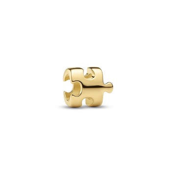 Charm Pandora Mini placcato oro 14k forma di puzzle MISURA UNICA