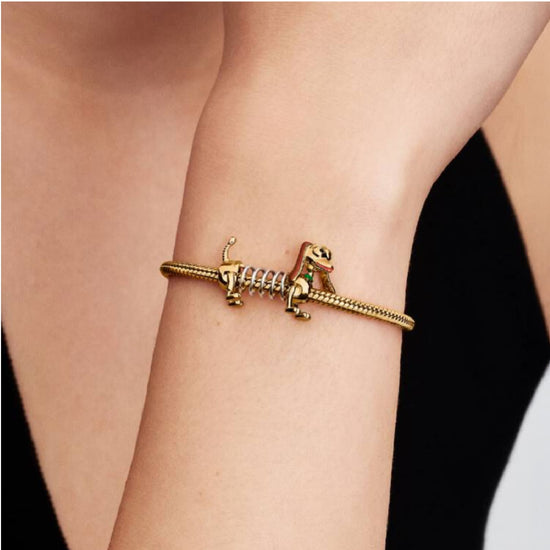 Charm Pandora Disney Toy Story Slinky in argento e smalto MISURA UNICA