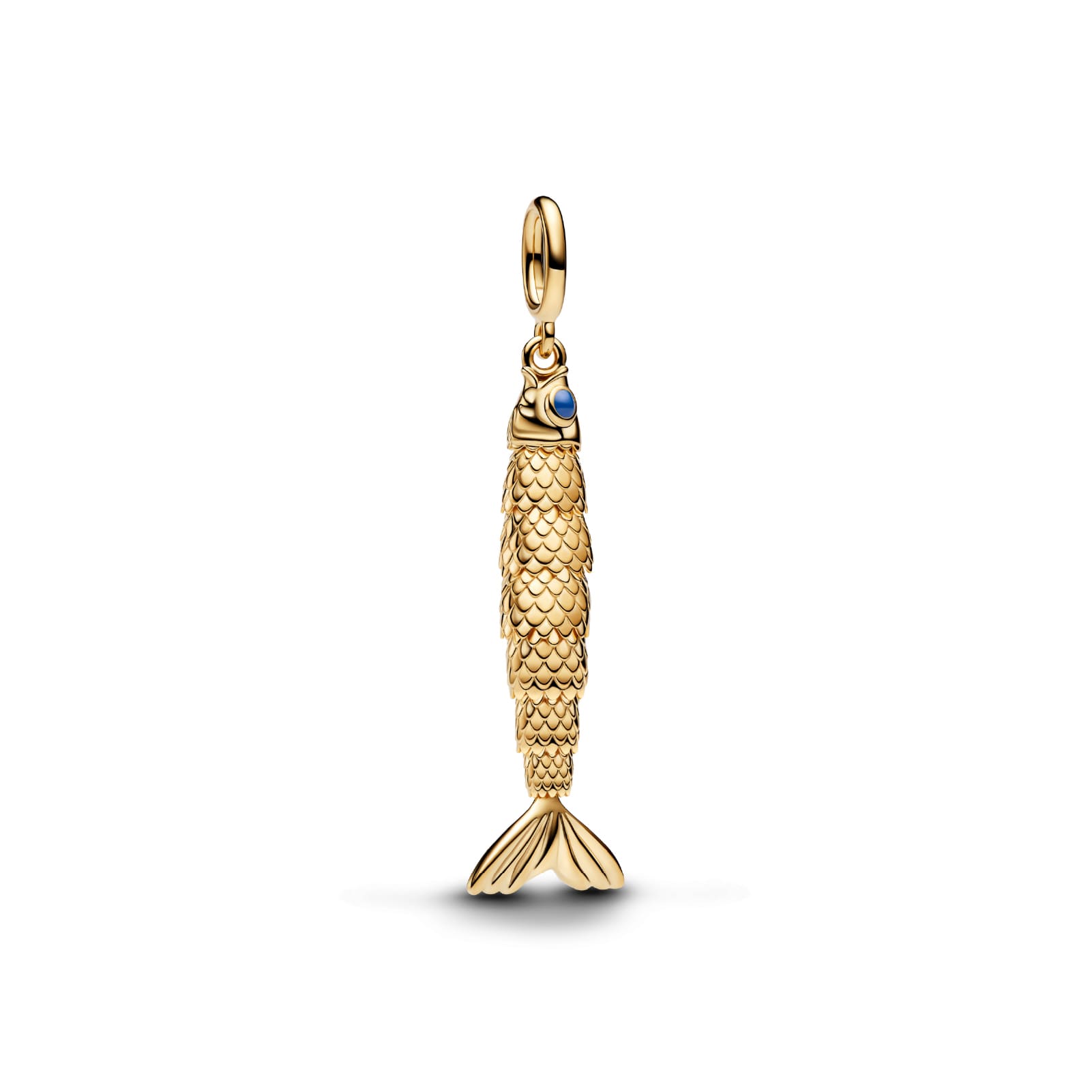 Charm pendente Pandora in argento dorato a sardina smaltato MISURA UNICA
