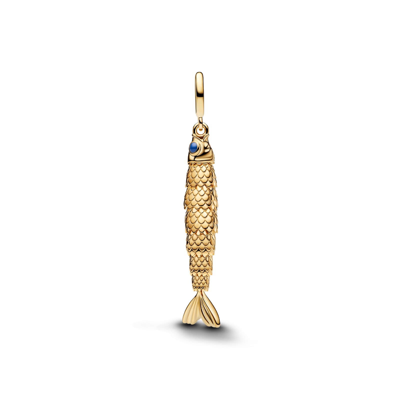 Charm pendente Pandora in argento dorato a sardina smaltato MISURA UNICA