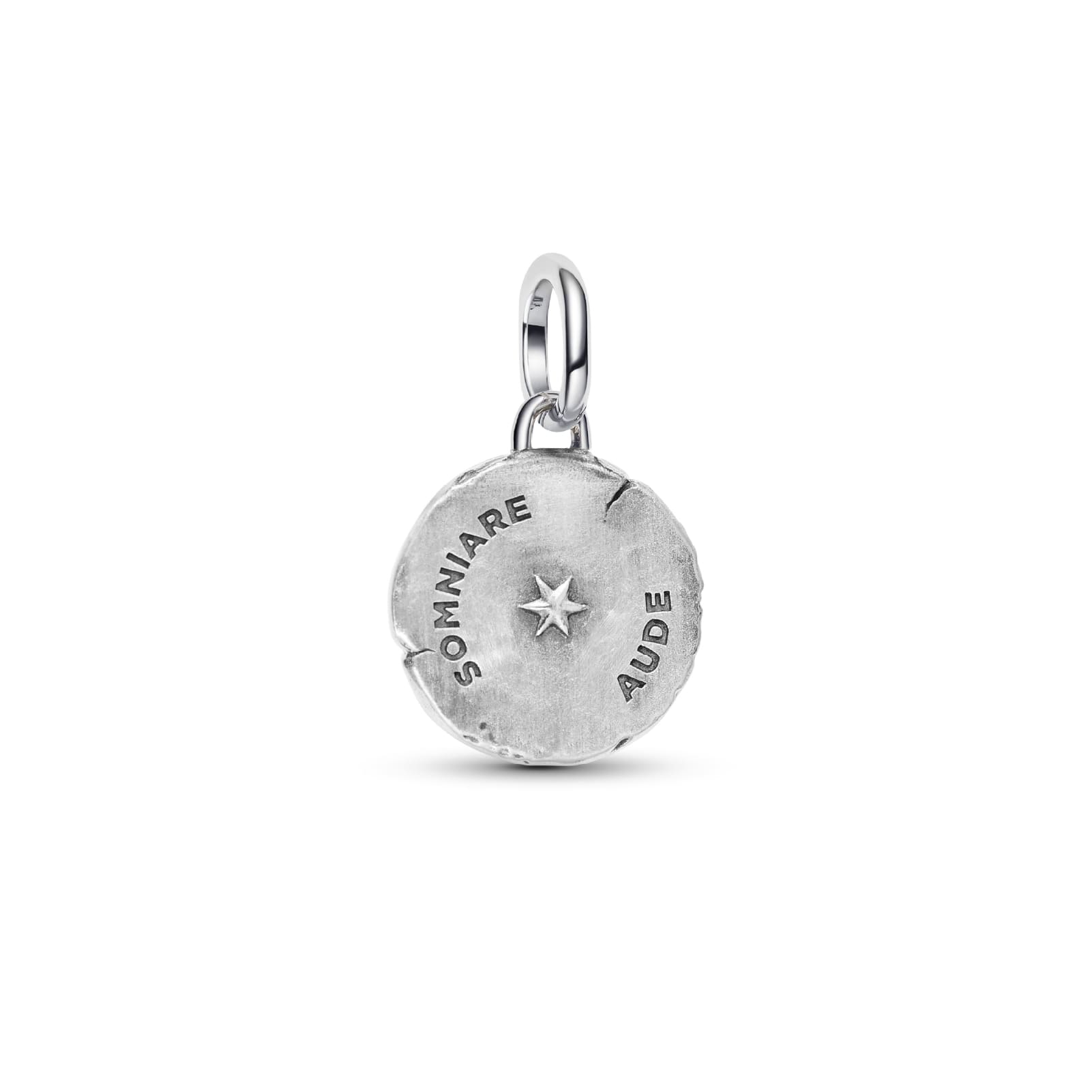 Charm Pandora Medallion in argento bicolore con farfalla MISURA UNICA