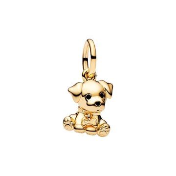 Charm Pandora pendente cucciolo di labrador argento dorato MISURA UNICA