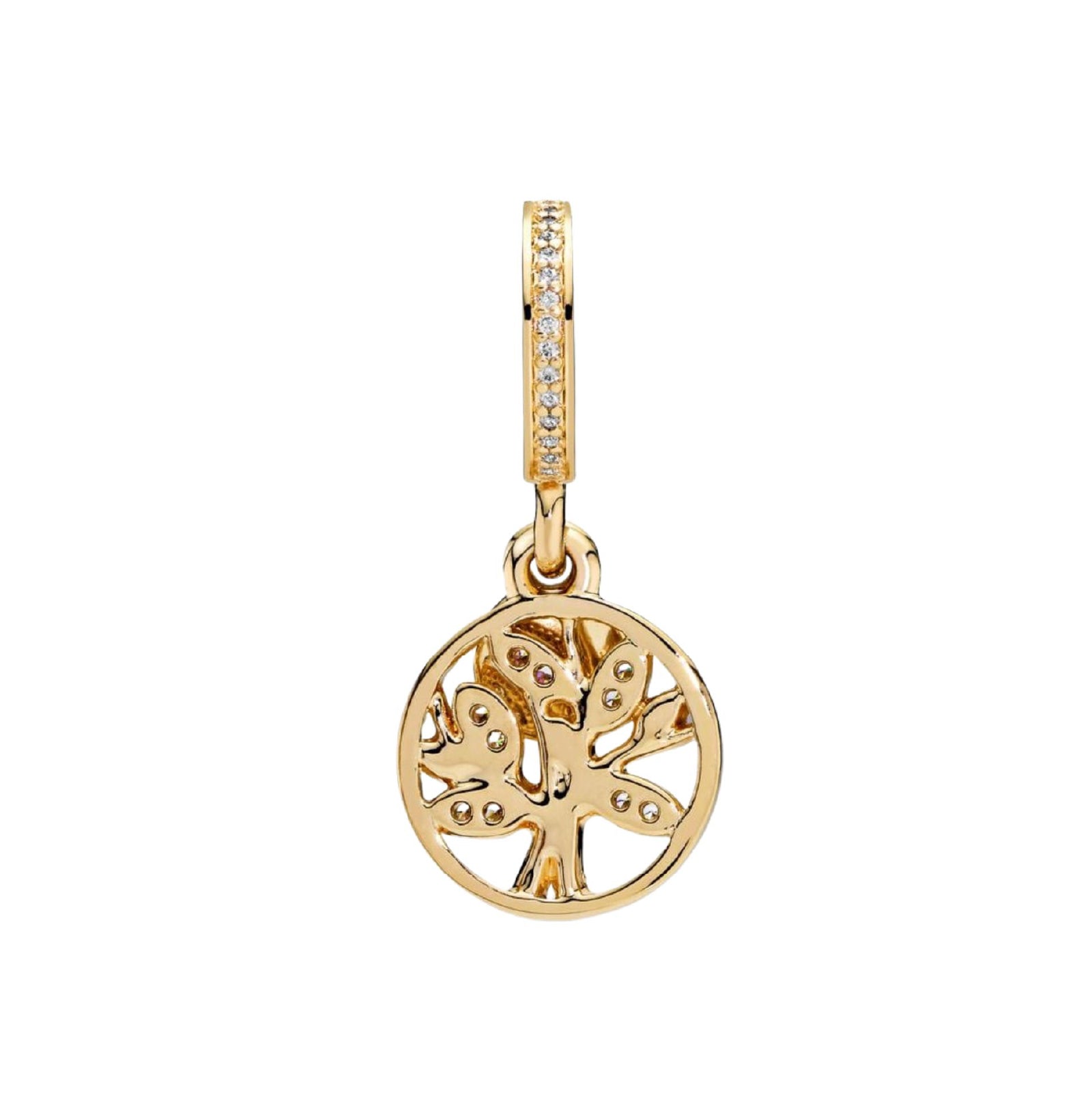 Charm Pandora Albero della Famiglia con placcatura oro 14kt