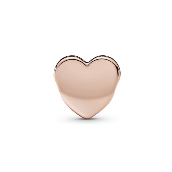 Charm a forma di cuore Pandora placcato in oro rosa 14k P.782015C00