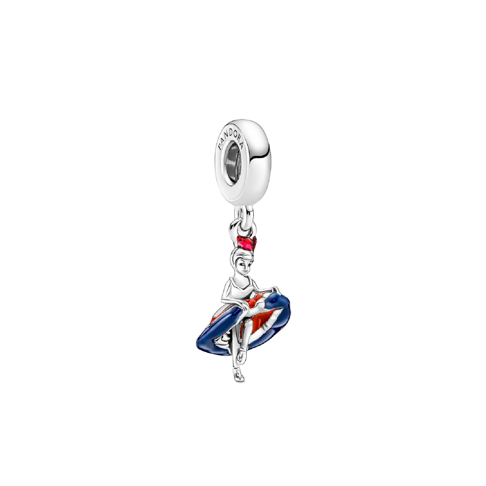 Charm pendente Pandora in argento 925 e smalto blu e rosso P.790799C01