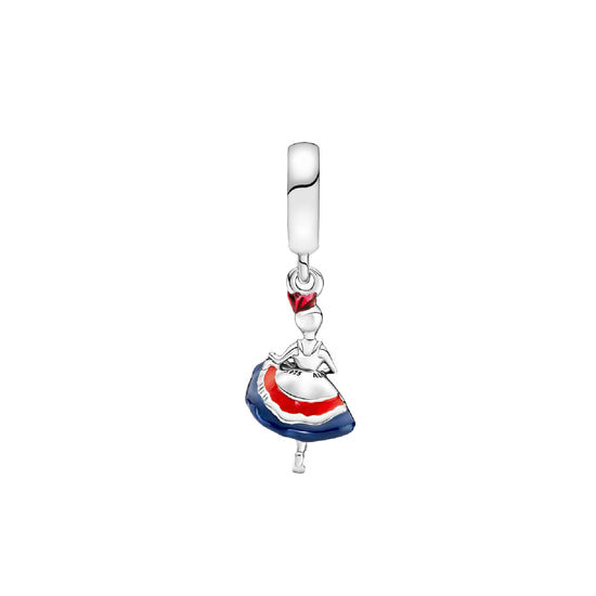 Charm pendente Pandora in argento 925 e smalto blu e rosso P.790799C01