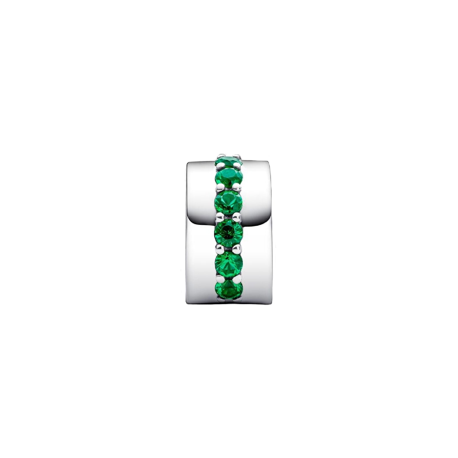 Clip Pandora in argento Sterling 925 con zirconi verdi P.791972C02