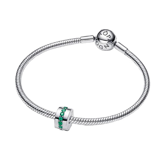 Clip Pandora in argento Sterling 925 con zirconi verdi P.791972C02