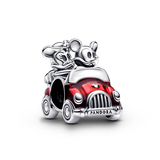 Charm cuore Pandora in argento 925 con zirconi rossi da donna MISURA UNICA