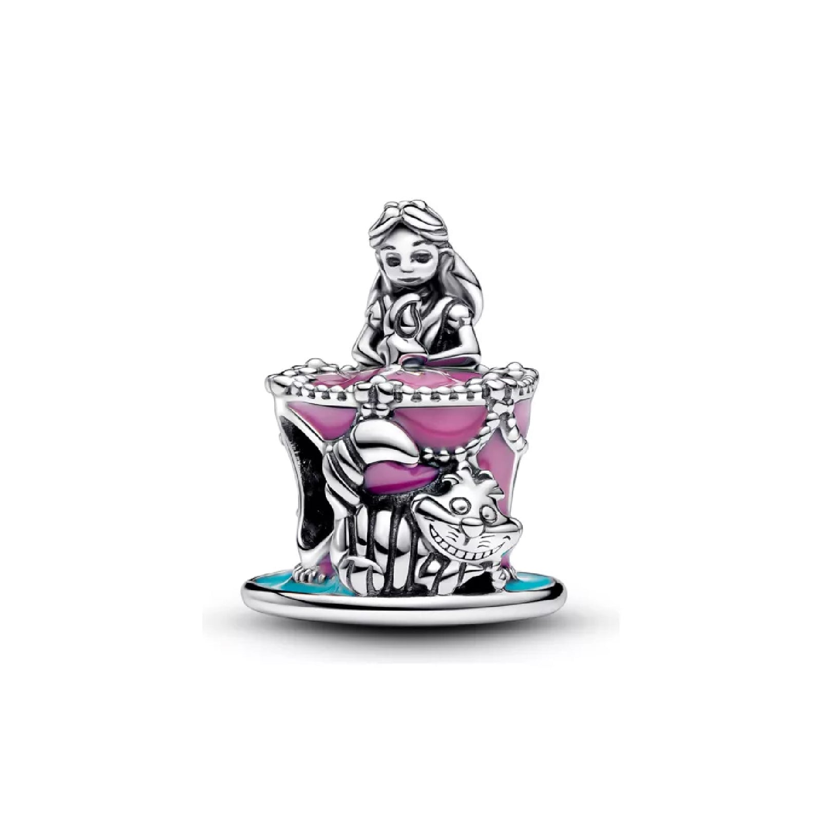Charm con pendente Pandora in argento 925 con zirconi da donna MISURA UNICA