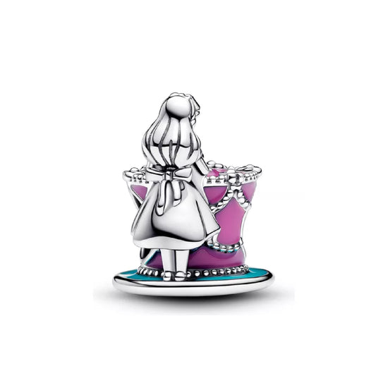 Charm con pendente Pandora in argento 925 con zirconi da donna MISURA UNICA