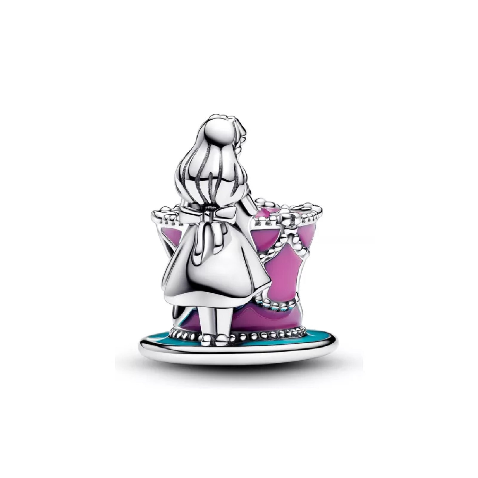 Charm con pendente Pandora in argento 925 con zirconi da donna MISURA UNICA