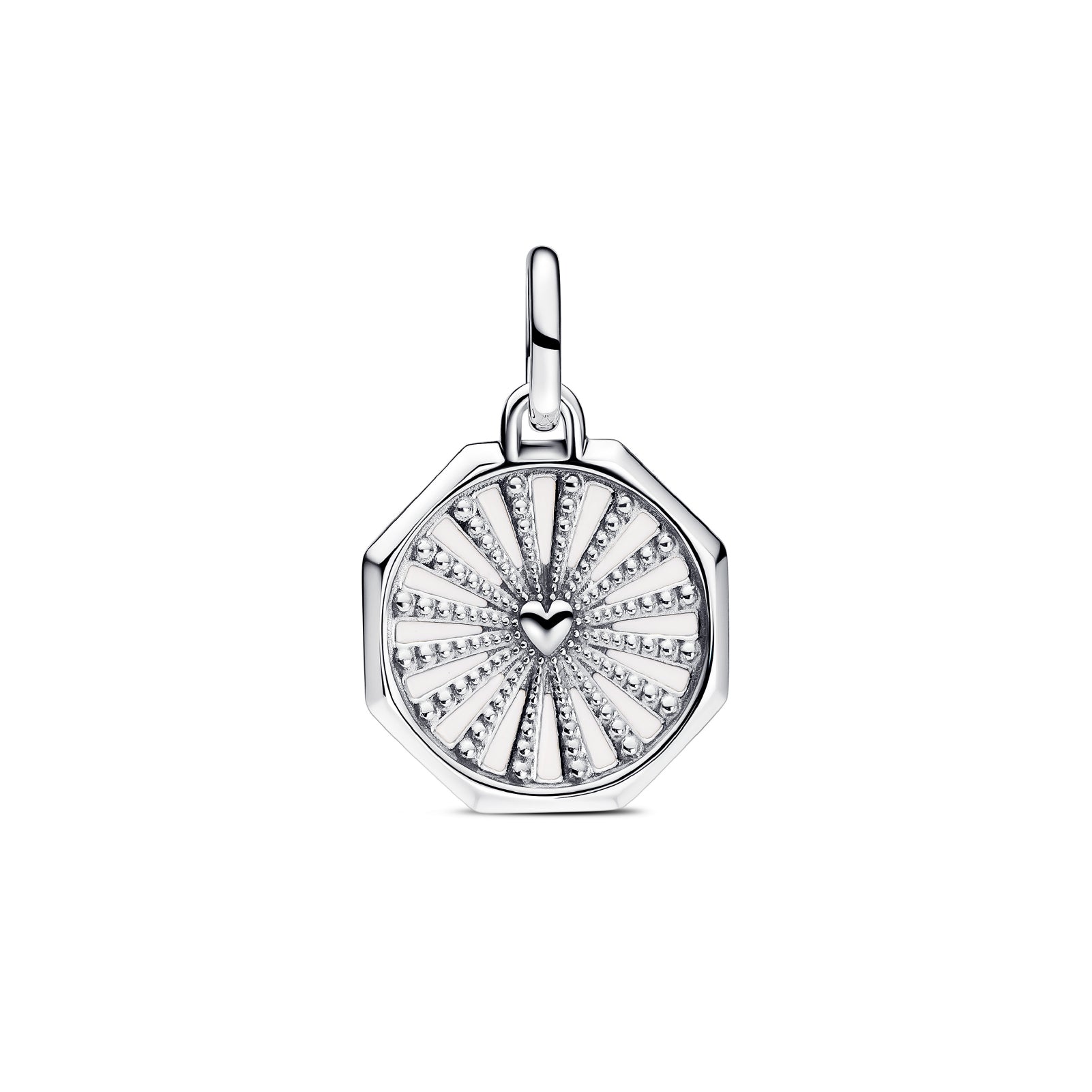 Charm a medaglione Pandora in argento 925 e smalto multicolore P.793367C01
