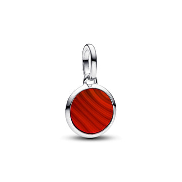 Charm medaglietta Pandora in Argento 925 e vetro murano rosso P.793389C01