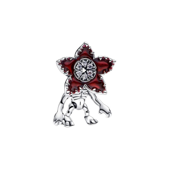 Charm pendente Pandora Stranger Things demogorgone rosso MISURA UNICA