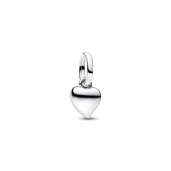 Charm Pandora Mini in argento con pendente a forma di cuore MISURA UNICA