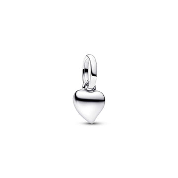 Charm Pandora Mini in argento con pendente a forma di cuore MISURA UNICA