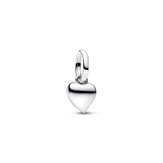 Charm Pandora Mini in argento con pendente a forma di cuore MISURA UNICA