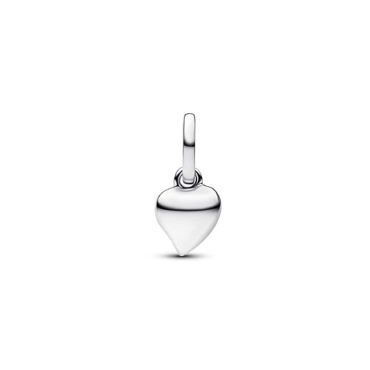 Charm Pandora Mini in argento con pendente a forma di cuore MISURA UNICA