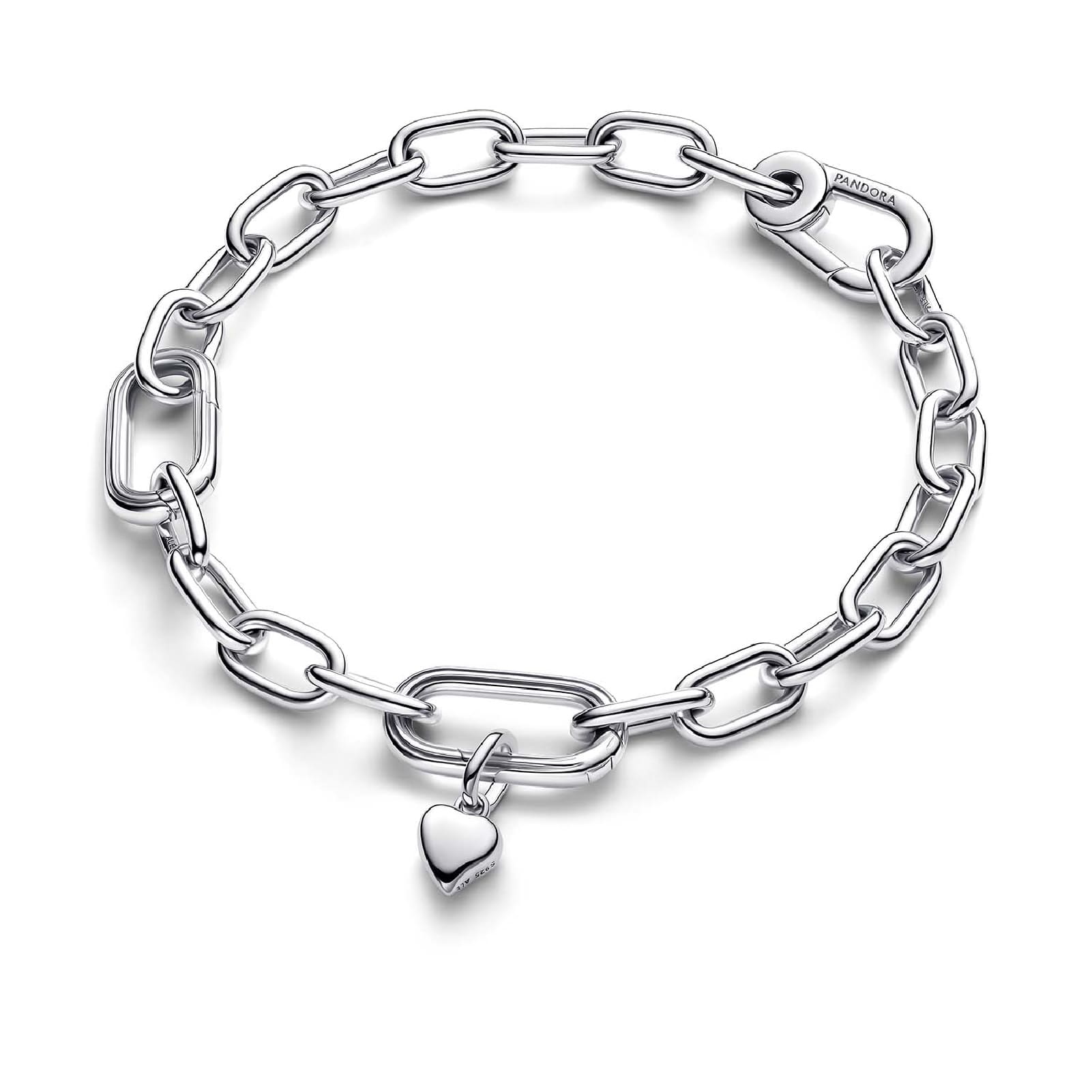 Charm Pandora Mini in argento con pendente a forma di cuore MISURA UNICA