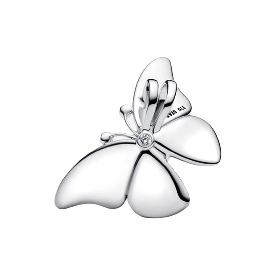 Charm Pandora Moments farfalla smaltato azzurro e cristalli MISURA UNICA