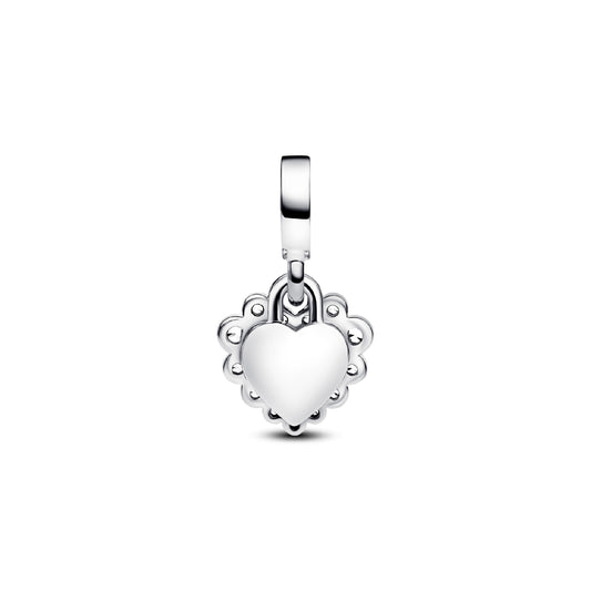 Charm Pandora in argento con due pendenti a forma di cuore MISURA UNICA