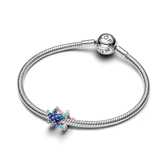 Charm donna Pandora in argento 925 stella marina colorata MISURA UNICA