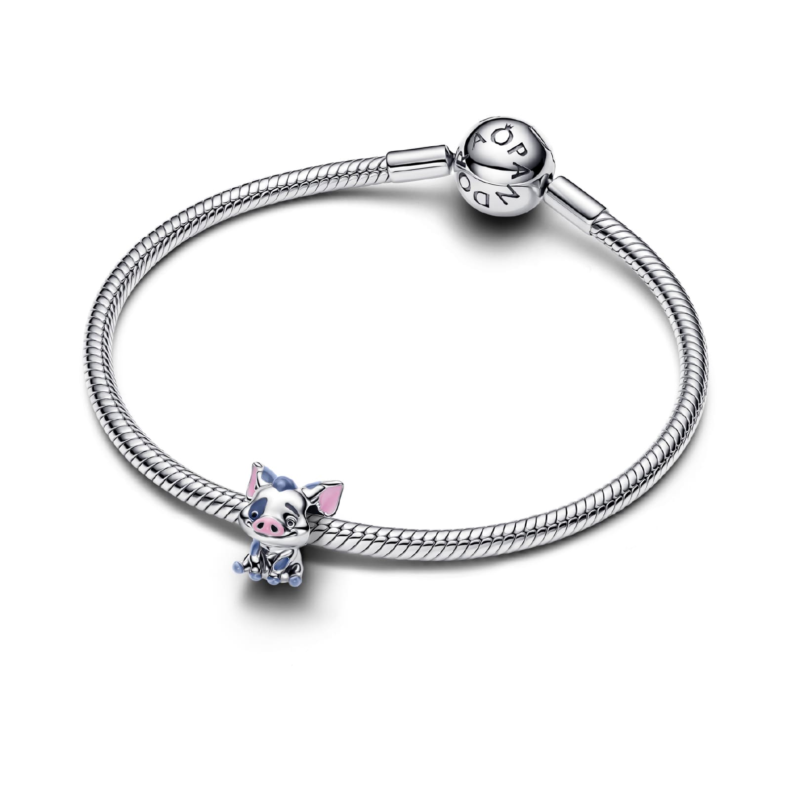 Charm Pandora Disney in argento Pua di Oceania smaltato MISURA UNICA