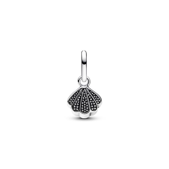 Charm mini Pandora in argento 925 a conchiglia con zirconi MISURA UNICA