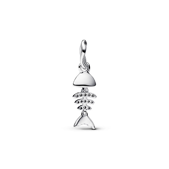 Charm mini Pandora argento con lisca di pesce con zirconi MISURA UNICA
