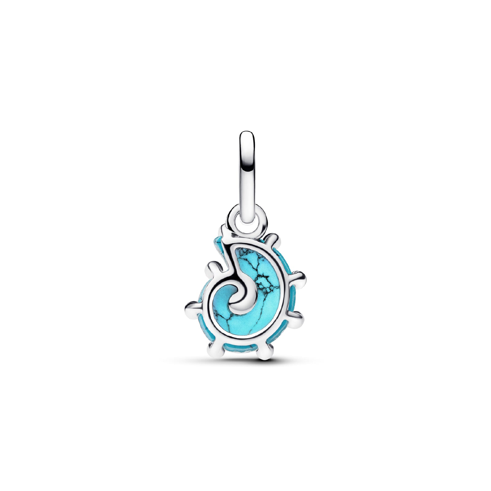 Charm Pandora argento a conchiglia con zirconi e cristalli MISURA UNICA