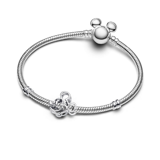 Charm Pandora in argento 925 a forma di Mickey Mouse MISURA UNICA