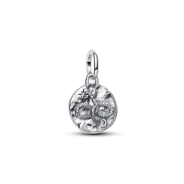 Charm Pandora medaglione con serpente e infinito in argento MISURA UNICA