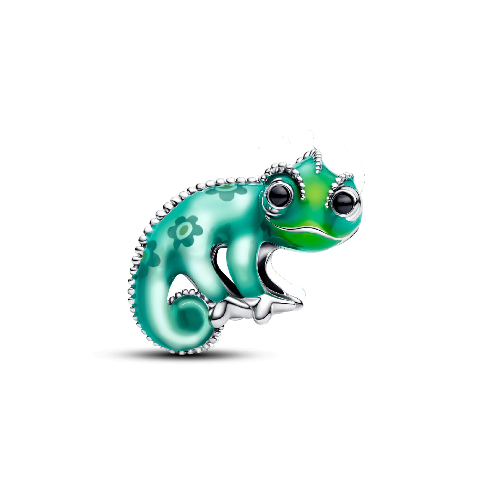 Charm donna Pandora argento smaltato Disney Rapunzel Pascal MISURA UNICA