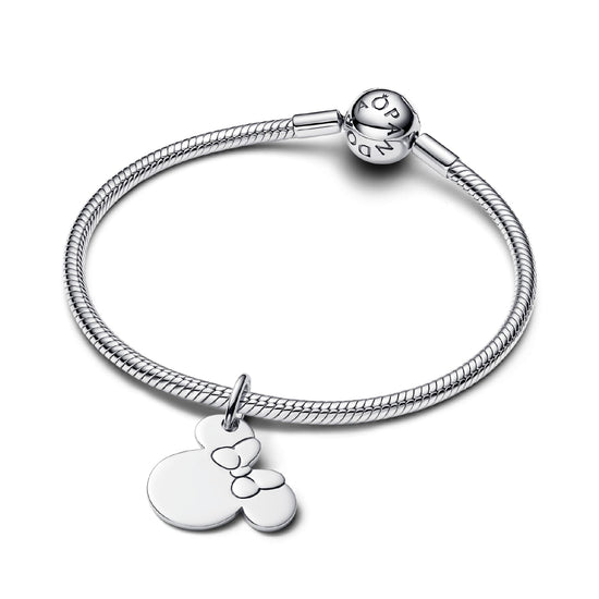 Charm Pandora Disney in argento Minnie Mouse da incidere MISURA UNICA