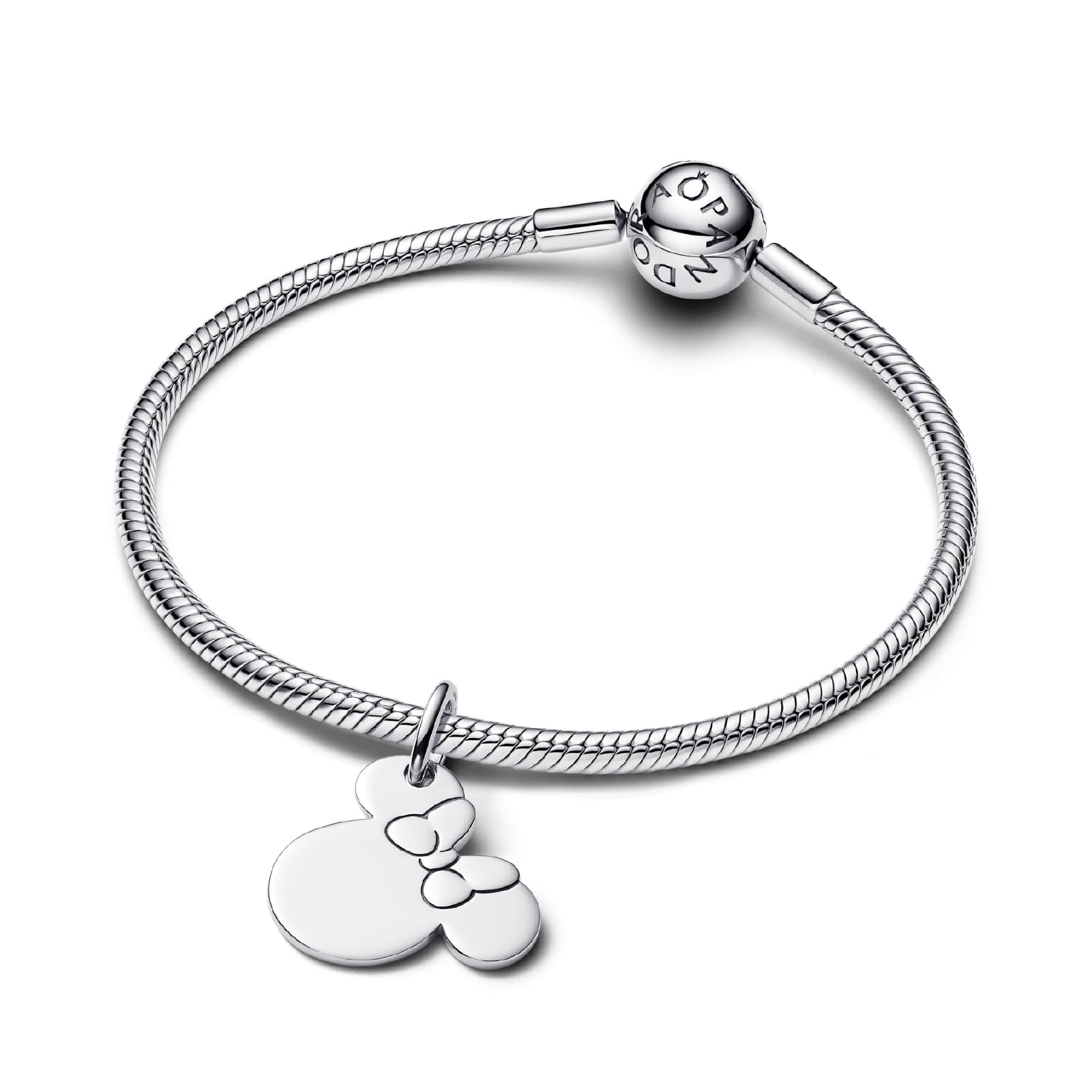 Charm Pandora Disney in argento Minnie Mouse da incidere MISURA UNICA