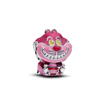 Charm donna Pandora in argento 925 smaltato Disney Stregatto MISURA UNICA